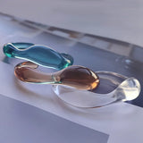 Acrylic Bangles Bracelets Transparent Clear Resin Bangle for Women