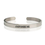 Customize Stainless Steel Bangle Cuff Bracelet