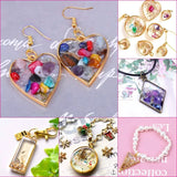 Resin Casting Bezels, 120Pcs Hollow Frame Pendants For Jewelry Making