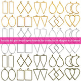 120Pcs Resin Craft Bezels Jewelry Molds for Casting