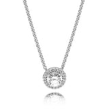 925 Silver Bright Hearts Classic Necklace Toggle Closure