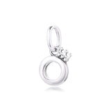Centre Signature Crown O Pendant Charms for Bracelets & Bangle