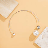 Elegant CCB/Pearl Choker Necklace for Women