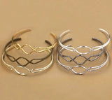 Open Cuff Bangle Settings Bracelet Findings DIY Multi-color Plated