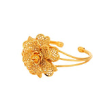Large Flower Bracelet for Women's Wedding Jewelry
