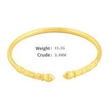 24K Yellow Plated Bracelet Bangle for Women Hand Chain Bridal Wedding