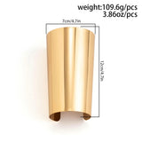Gothic Metal Long Bracelets Women Geometric Bangle Cuff Y2K Jewelry