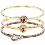 Heart Closure Shooting Star Chain Bracelet 925 Silver