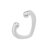 Sterling Silver Open Heart Ear Cuff Earring
