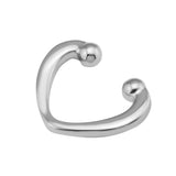 Sterling Silver Open Heart Ear Cuff Earring