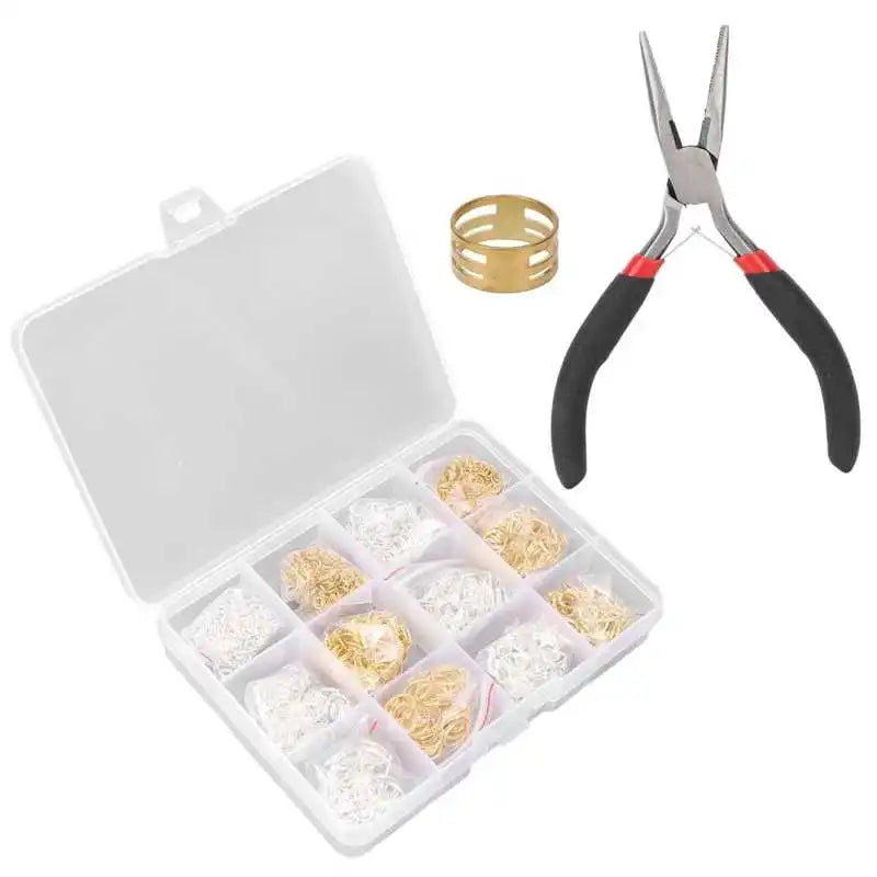 Jump Ring Jewelry Findings Kit with Plier, Opener - DIY Crafts