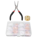 Jump Rings & Lobster Clasps Kit w/ Plier & Opener for DIY Craft
