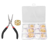 Jump Rings & Lobster Clasps Kit w/ Plier & Opener for DIY Craft