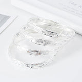 Silver Arab Bangles Bracelets for Women Wedding Jewelry Gift