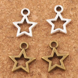 Star Spacer Charm Beads 120pcs Bronze Pendants Jewelry DIY