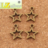 Star Spacer Charm Beads 120pcs Bronze Pendants Jewelry DIY