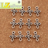 Sword Cross Charm Beads Pendants Jewelry 10.5x16.7mm 50pcs