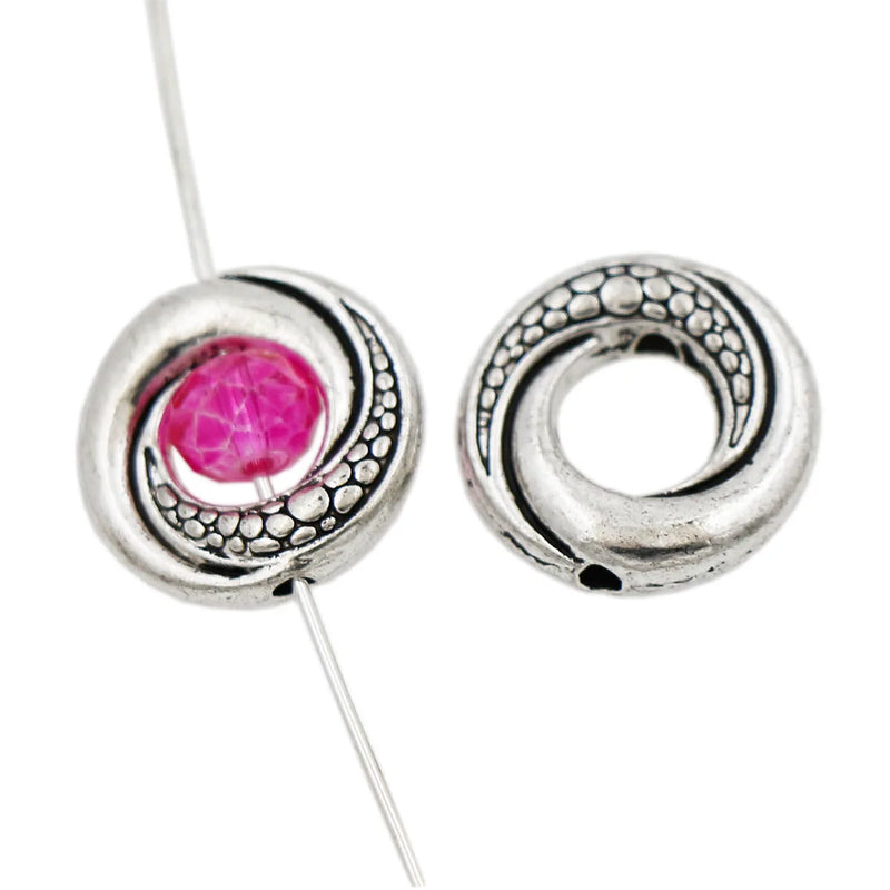 Twist Dots Bead Frame Charm Pendant Jewelry 20Pcs