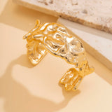 Metal Cuff Bracelet for Women Charms Bangle Hand Jewelry