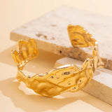 Metal Cuff Bracelet for Women Charms Bangle Hand Jewelry