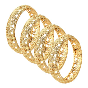 4Pcs Ethiopian African Dubai Indian Bangles Cuff Bracelet for Women Men