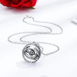 100 Language I Love You Projection Necklace for Women