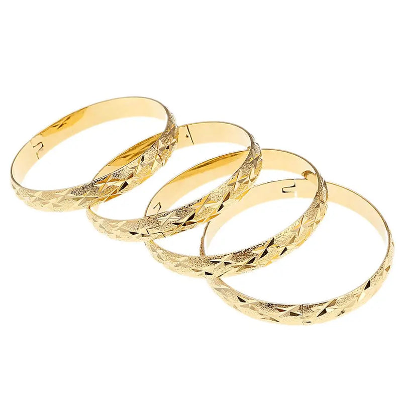 Dubai Bangles Women Men Bracelets African European Ethiopia Girls Bride Bangle