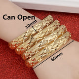 Dubai Bangles Women Men Bracelets African European Ethiopia Girls Bride Bangle