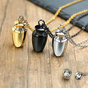 Columbarium Shape Pendant Urn Necklace Perfume Ash Holder