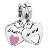 925 Silver Sister Heart Locket Pendant