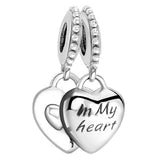 925 Silver Sister Heart Locket Pendant