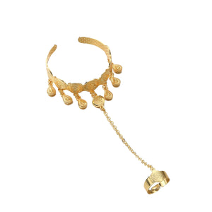Openable Ring Chain Bangles Dubai Ethiopian Women Bracelet