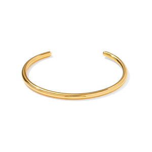 Minimalist Texture Bracelet Bangle 18K Plating Women's Party Jewelry