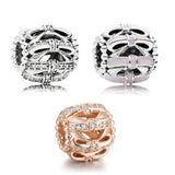 925 Silver Openwork Bow Bead for DIY Jewelry Making