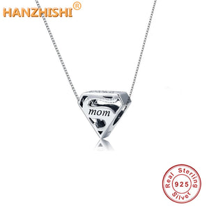Openwork Heart Necklace 925 Sterling Silver Pendant Mum Wife Girlfriend Gift