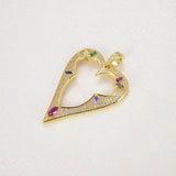 Openwork Love Heart Metal Frame Pendant Earring Supplies