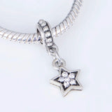Moon and Star Goodnight Charm Beads for Bracelet DIY Jewelry Gift