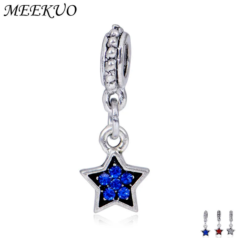 Moon and Star Goodnight Charm Beads for Bracelet DIY Jewelry Gift