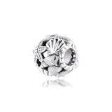 Starfish, Shells & Heart Charm Fits Europe Bracelet 925 Sterling Silver Beads
