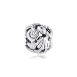 Starfish, Shells & Heart Charm Fits Europe Bracelet 925 Sterling Silver Beads