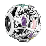 Tropical Paradise Charms Beads 925 Silver Enamel Jungle DIY Jewelry