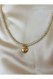 Ophelia Pearl Heart Pendant Necklace
