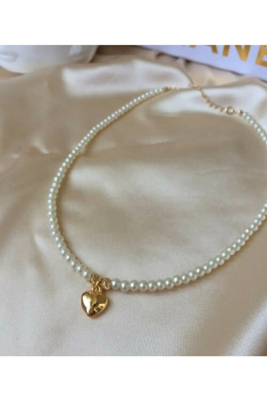 Ophelia Pearl Heart Pendant Necklace