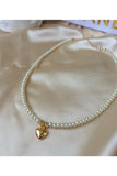 Ophelia Pearl Heart Pendant Necklace