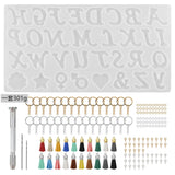 Silicone Resin Mirror Molds Jewelry Accessories for DIY Epoxy Keychains
