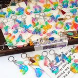 Silicone Resin Mirror Molds Jewelry Accessories for DIY Epoxy Keychains