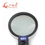 110 mm Optical Magnifying Glass 30x with 3 LED High-definition