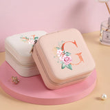 Orange Alphabet Jewelry Box Bridesmaid Gift Mystery Box