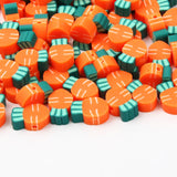 Orange Carrot Polymer Clay Beads 12x8mm 20pcs DIY Jewelry Making