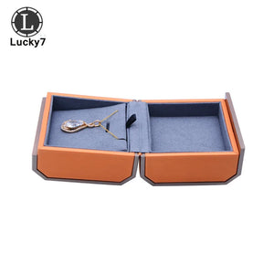 Orange Octagonal Magnetic Jewelry Box Pendant Bracelet Box Set